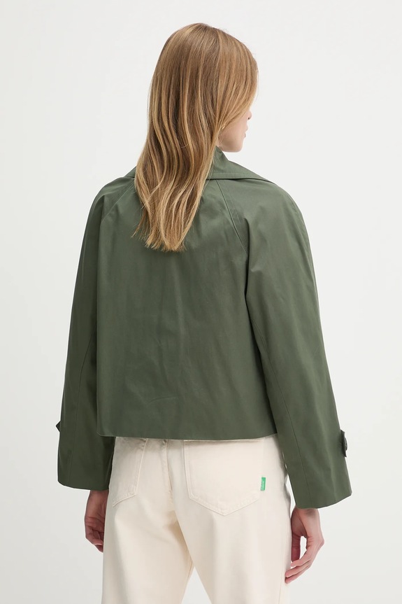 Oblačila Bombažna jakna United Colors of Benetton 2RGCDW034 zelena