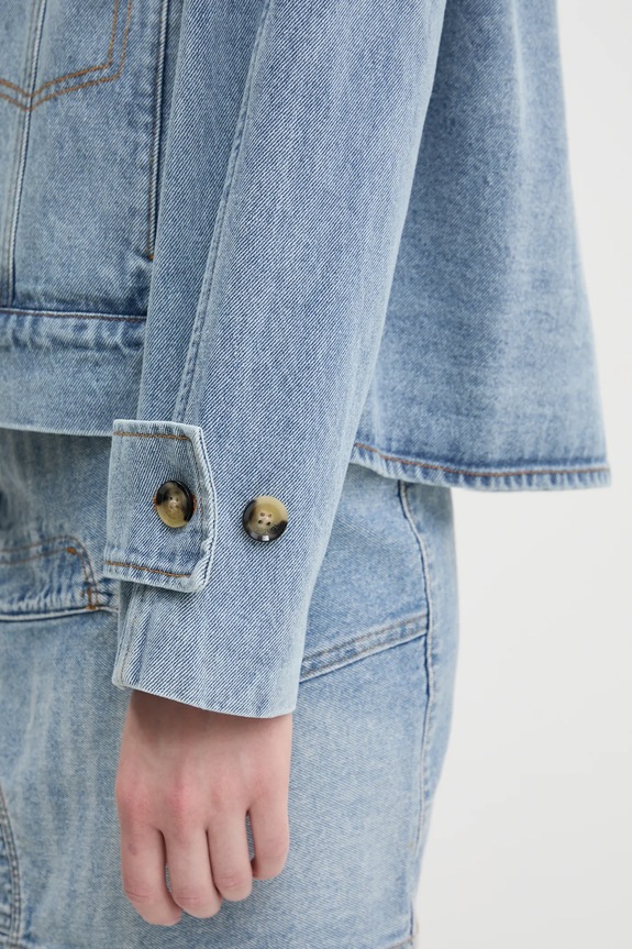 Desigual trencz jeansowy ONTARIO 25SWED57