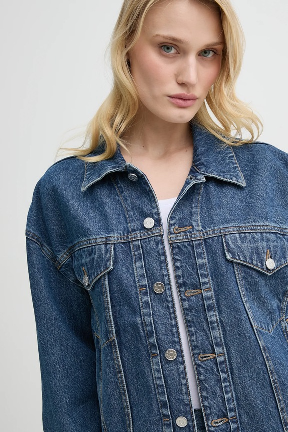 Filippa K giacca di jeans blu navy 31380.FK