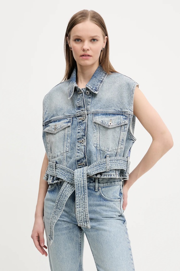 Jeans brezrokavnik Hugo Blue Brez kapuce modra 50537493
