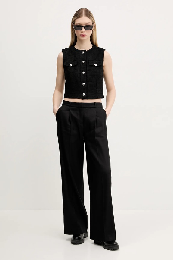 HUGO vestă 50537604 negru SS25