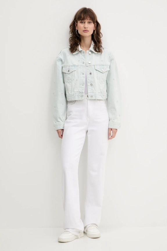 HUGO kurtka jeansowa 50538913 niebieski SS25