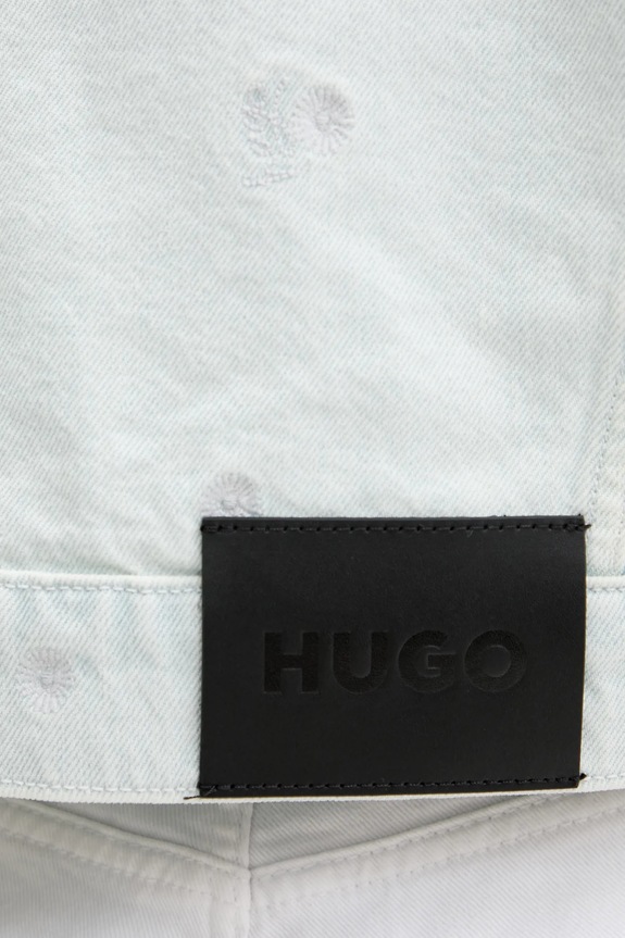 HUGO kurtka jeansowa 50538913 niebieski