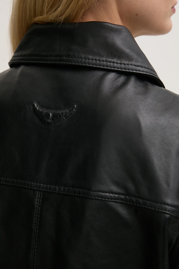 ZADIG&VOLTAIRE kurtka skórzana RWOW01247.11 czarny