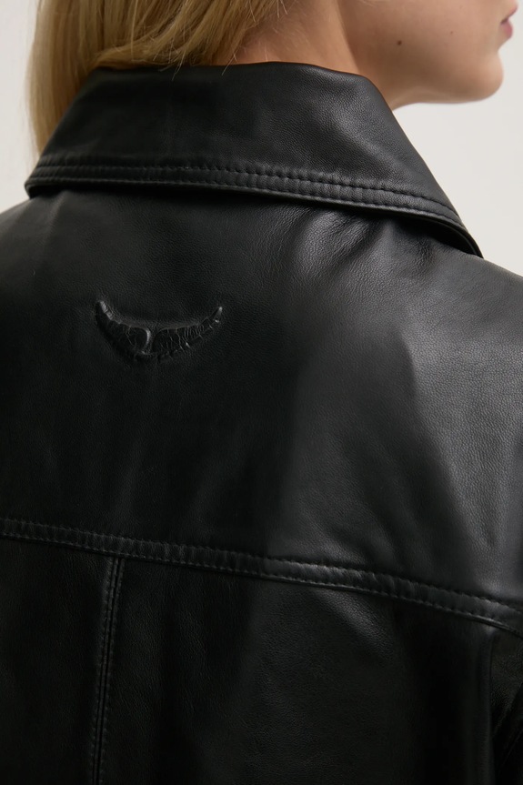 ZADIG&VOLTAIRE kurtka skórzana RWOW01247.11 czarny