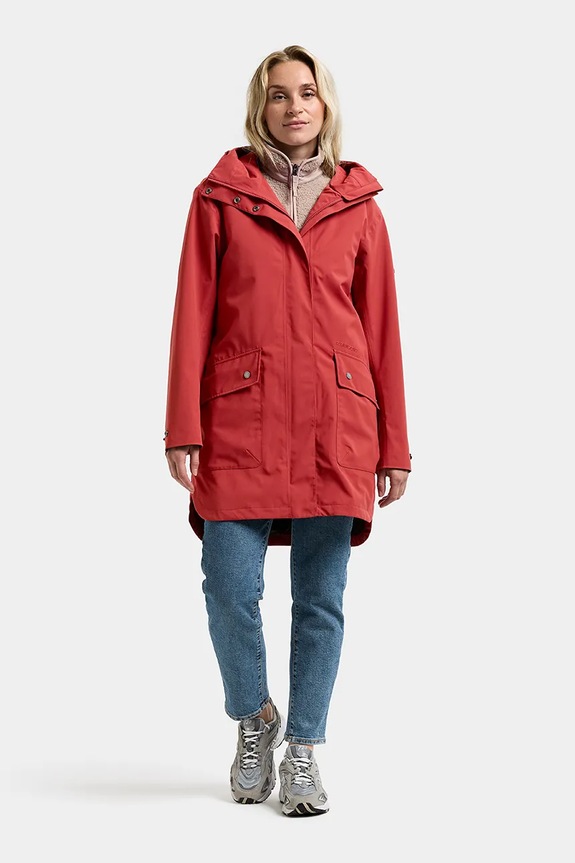 Bunda Didriksons GWEN 505683 červená SS26