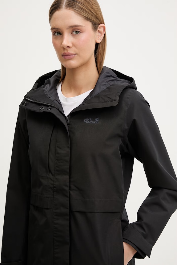 Jack Wolfskin kurtka hardshell damska Terraview 2L czarny A63830