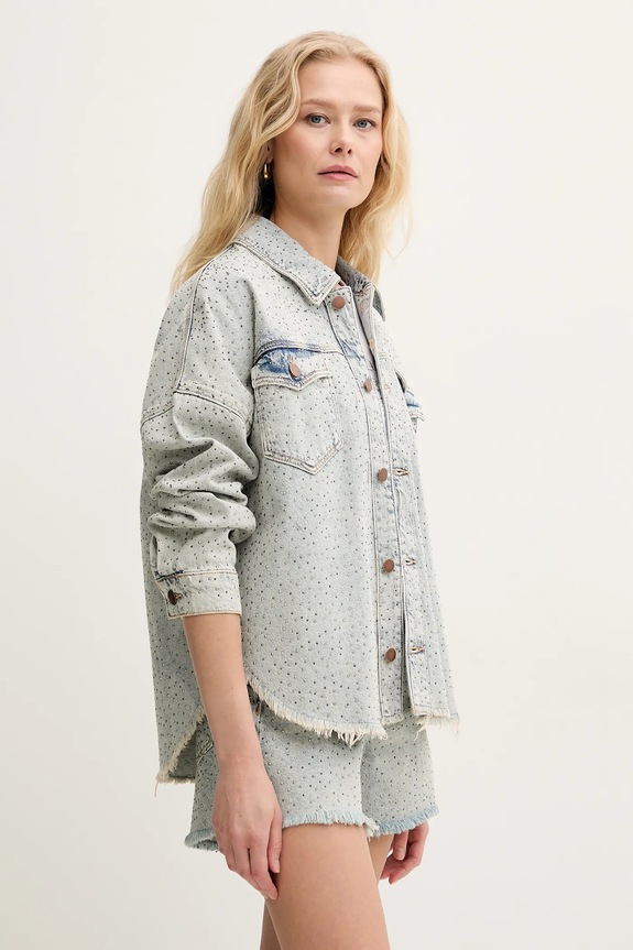 Guess geaca jeans albastru W5GN90.D5LQ2
