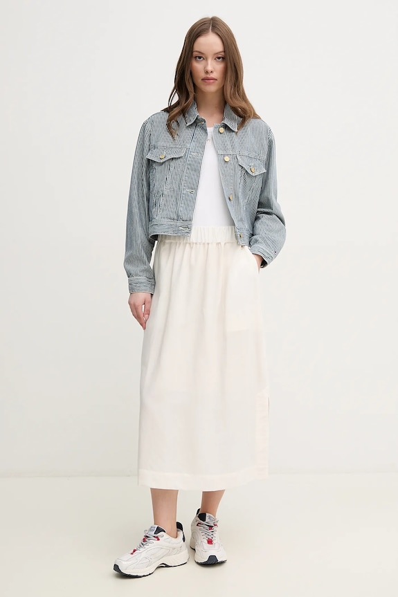 Tommy Hilfiger geaca jeans WW0WW44375 albastru SS25