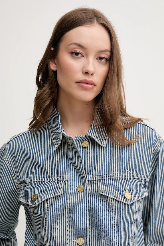 Tommy Hilfiger geaca jeans albastru WW0WW44375