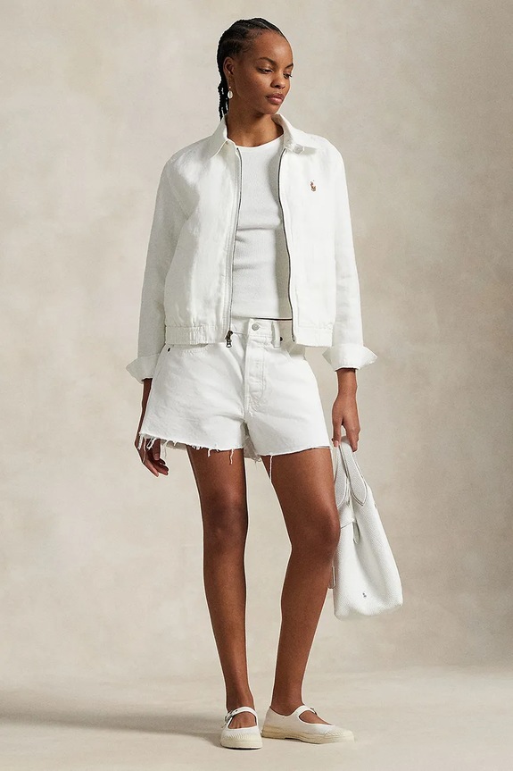 Ρούχα Λινό μπουφάν Polo Ralph Lauren 211938915 λευκό