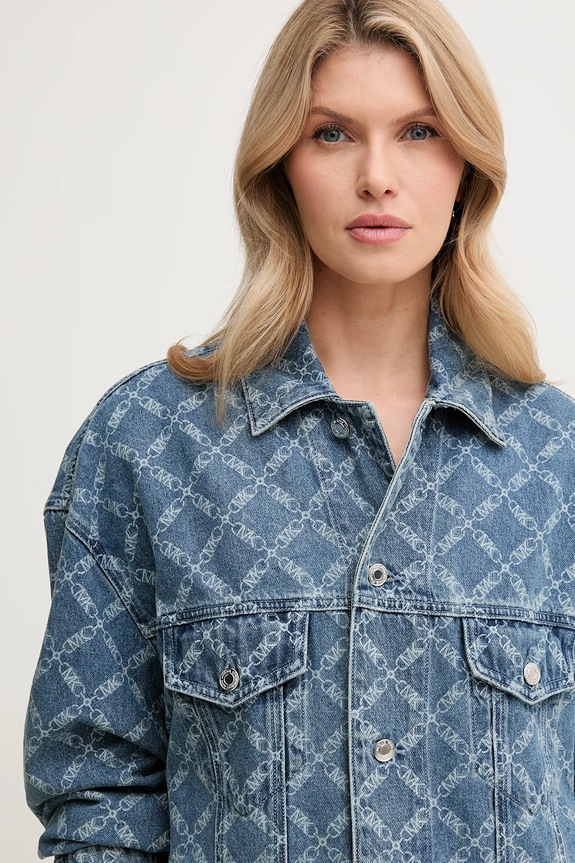 Rifľová bunda MICHAEL Michael Kors modrá MS51020H2P