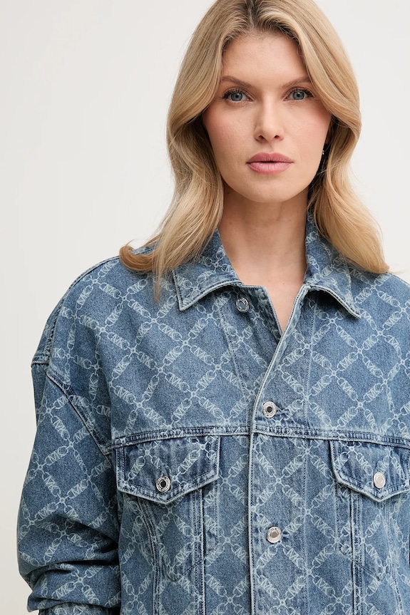 Rifľová bunda MICHAEL Michael Kors modrá MS51020H2P