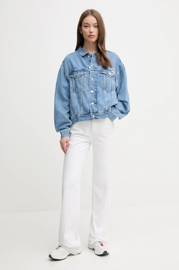 Τζιν μπουφάν Calvin Klein Jeans J20J225182 μπλε SS25