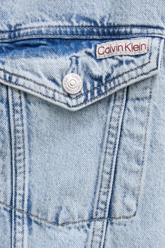 Calvin Klein Jeans kurtka jeansowa J20J225186 niebieski