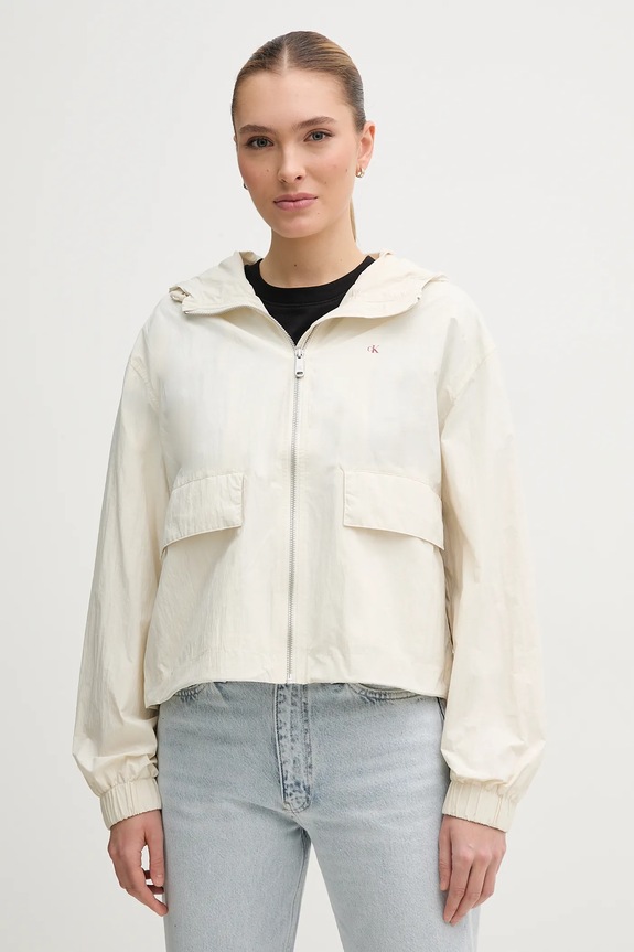 Μπουφάν Calvin Klein Jeans άλλο μπεζ J20J225210