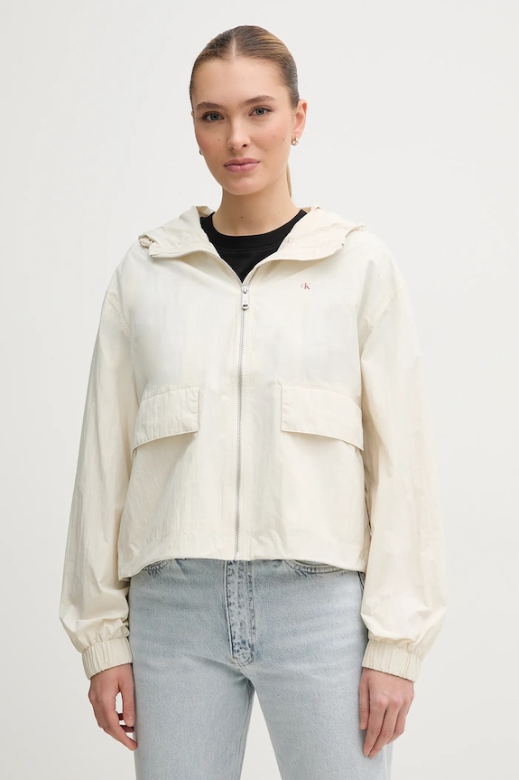 Μπουφάν Calvin Klein Jeans άλλο μπεζ J20J225210