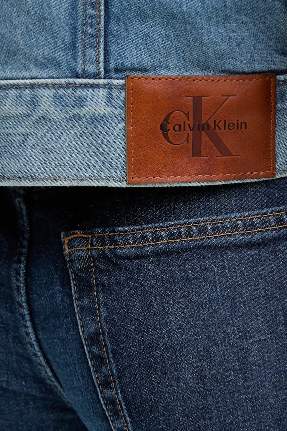 Rifľová bunda Calvin Klein Jeans LV047B075G modrá