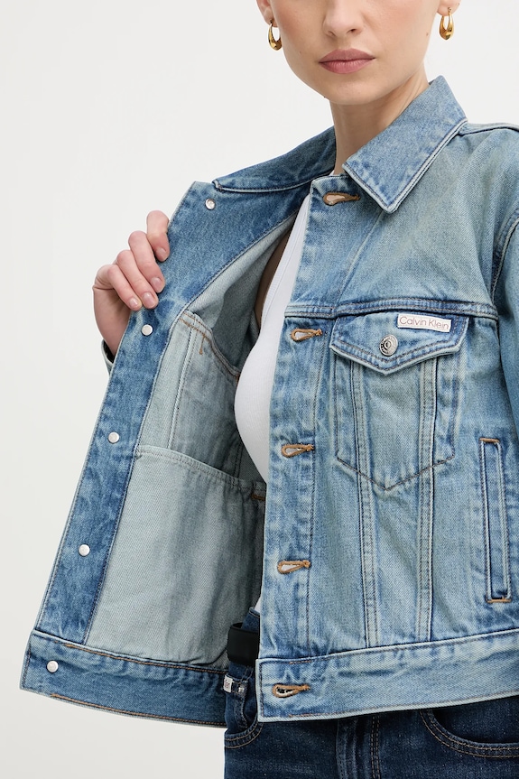 Rifľová bunda Calvin Klein Jeans LV047B075G