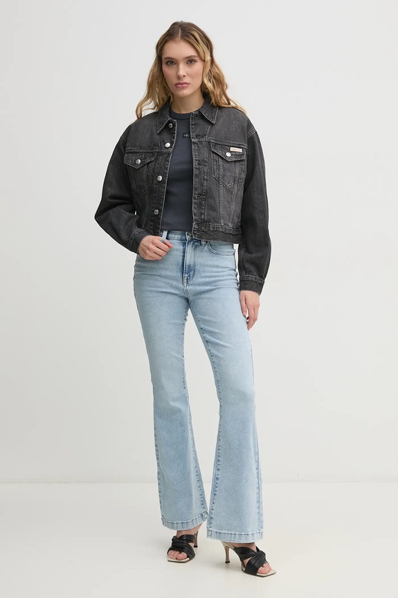 Μπουφάν Calvin Klein Jeans LV047B741G γκρί AW25