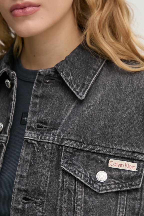 Μπουφάν Calvin Klein Jeans LV047B741G γκρί