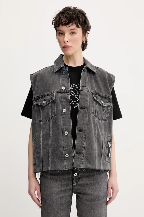 Odzież Karl Lagerfeld Jeans bezrękawnik A2W14014 szary