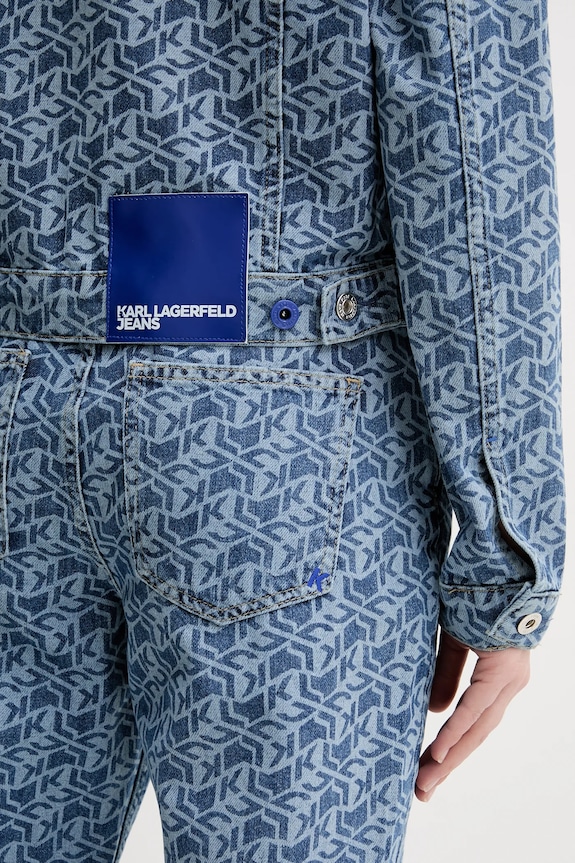 Rifľová bunda Karl Lagerfeld Jeans A2W14035 modrá