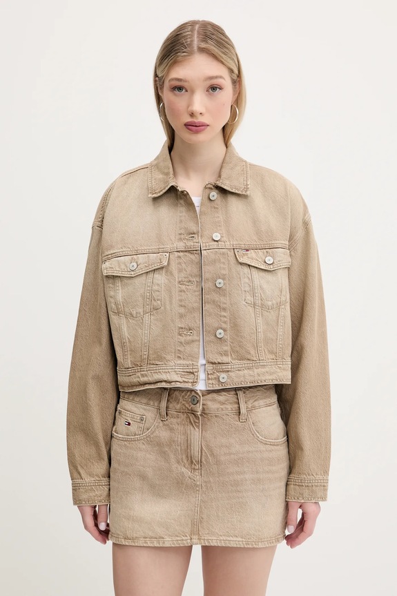 Tommy Jeans farmerdzseki nem bélelt bézs DW0DW20118