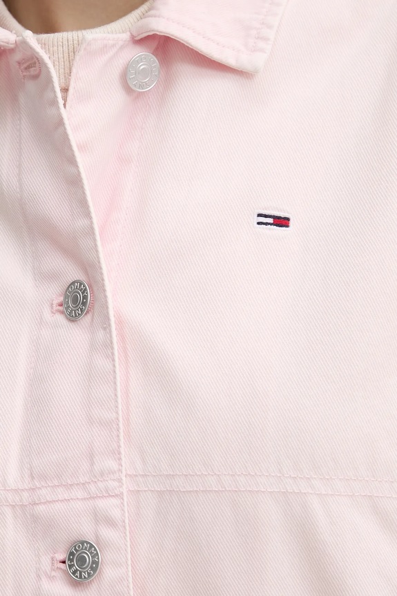 Tommy Jeans kurtka bawełniana DW0DW20230 różowy