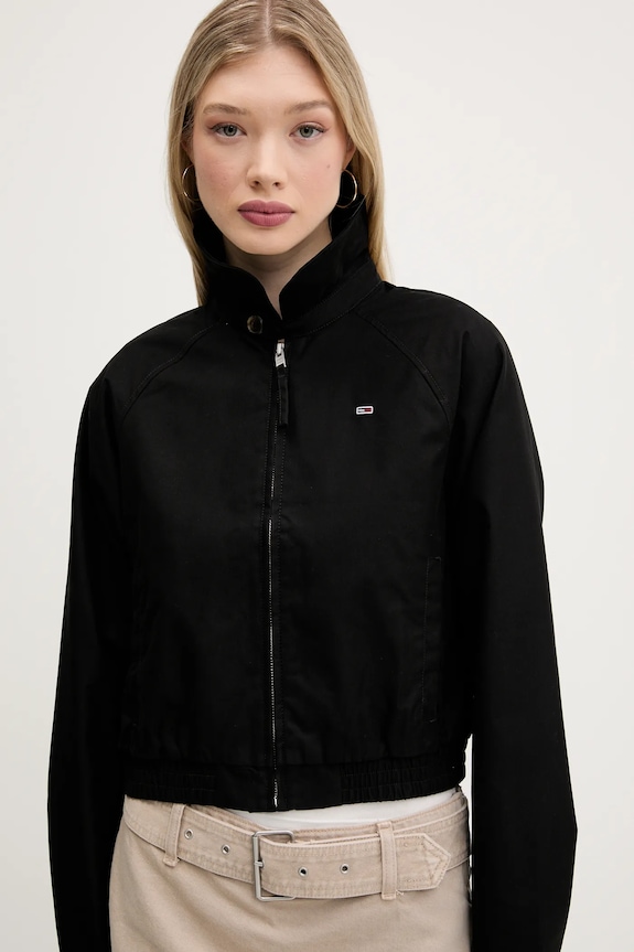 Tommy Jeans rövid kabát fekete DW0DW20403