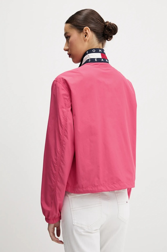 Odzież Tommy Jeans kurtka przejściowa damska DW0DW20439 różowy