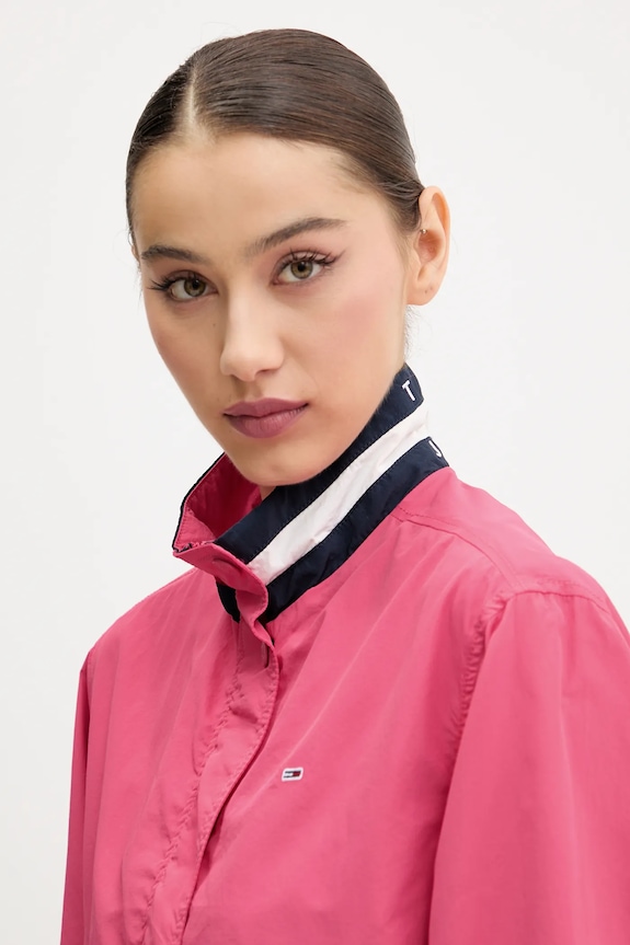 Tommy Jeans kurtka przejściowa damska różowy DW0DW20439