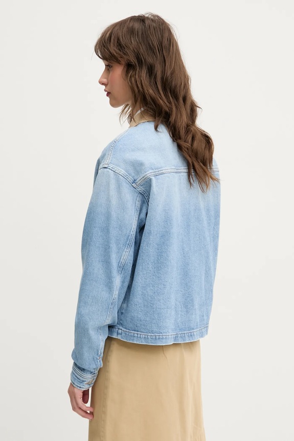 Odzież Tommy Jeans kurtka jeansowa DW0DW20568 niebieski