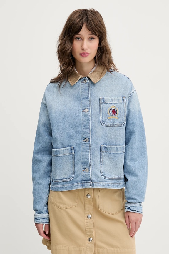 Tommy Jeans kurtka jeansowa niebieski DW0DW20568