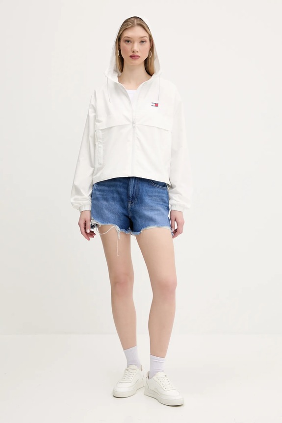 Tommy Jeans geacă de tranziție feminină DW0DW20672 alb SS26