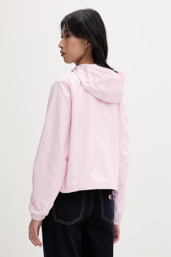 Îmbrăcăminte Tommy Jeans geacă de tranziție feminină DW0DW20672 roz