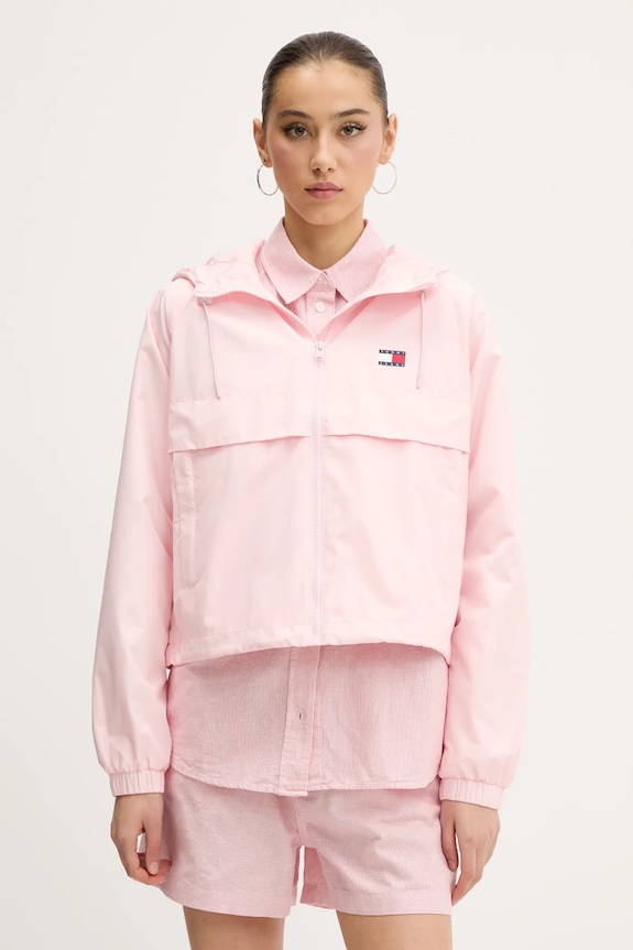 Tommy Jeans kurtka przejściowa damska pozostałe różowy DW0DW20672