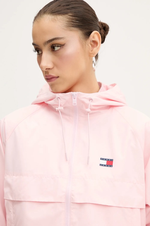 Tommy Jeans kurtka przejściowa damska DW0DW20672 różowy