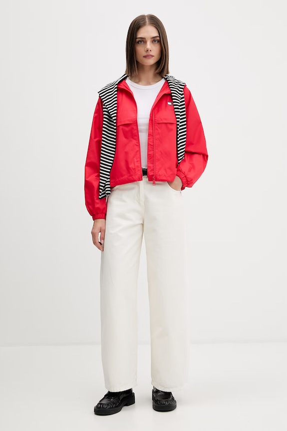 Tommy Jeans geacă de tranziție femei DW0DW20672 rosu SS26