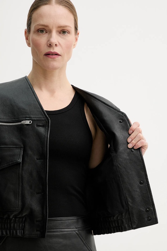 Kožni prsluk Bally WLE06Q