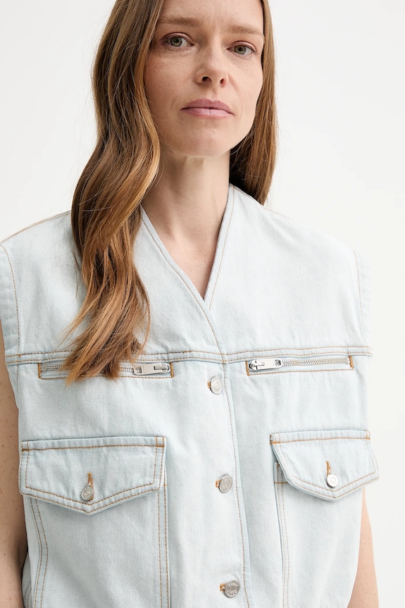 Jeans brezrokavnik Bally modra WOU07Q