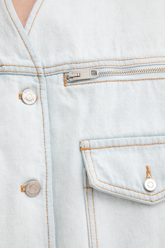 Jeans brezrokavnik Bally WOU07Q modra
