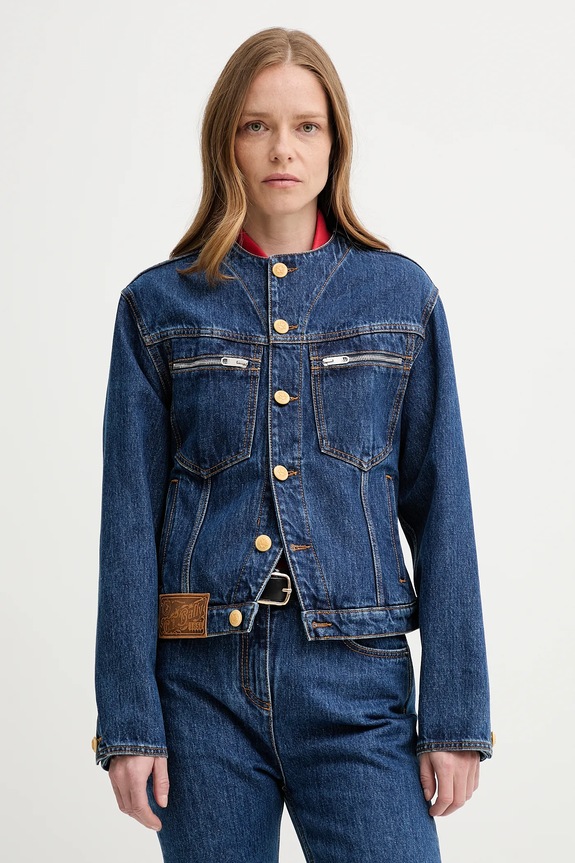 Bally kurtka jeansowa niebieski WOU086