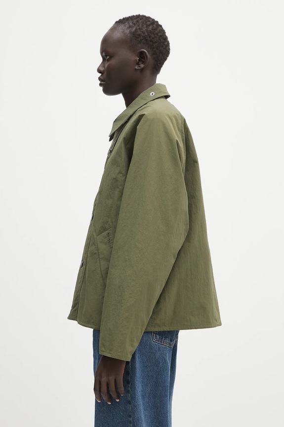 Barbour giacca Barbour Transport Lightweight Showerproof Jacket MSP0124 verde SS25