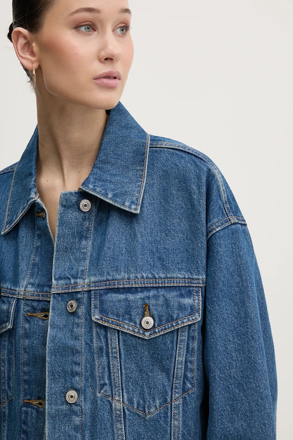 Abercrombie & Fitch kurtka jeansowa KI144.5031.275 niebieski