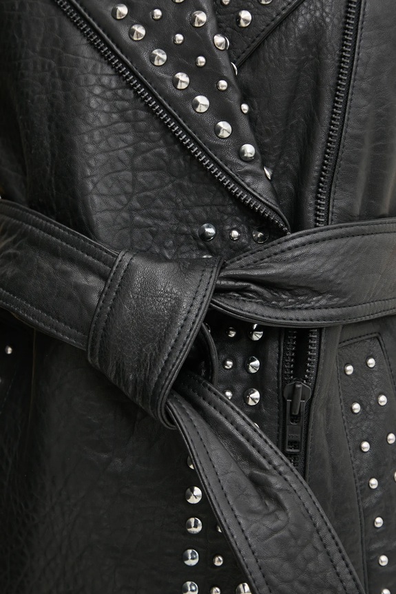Bruuns Bazaar gilè in pelle BBW4350 nero