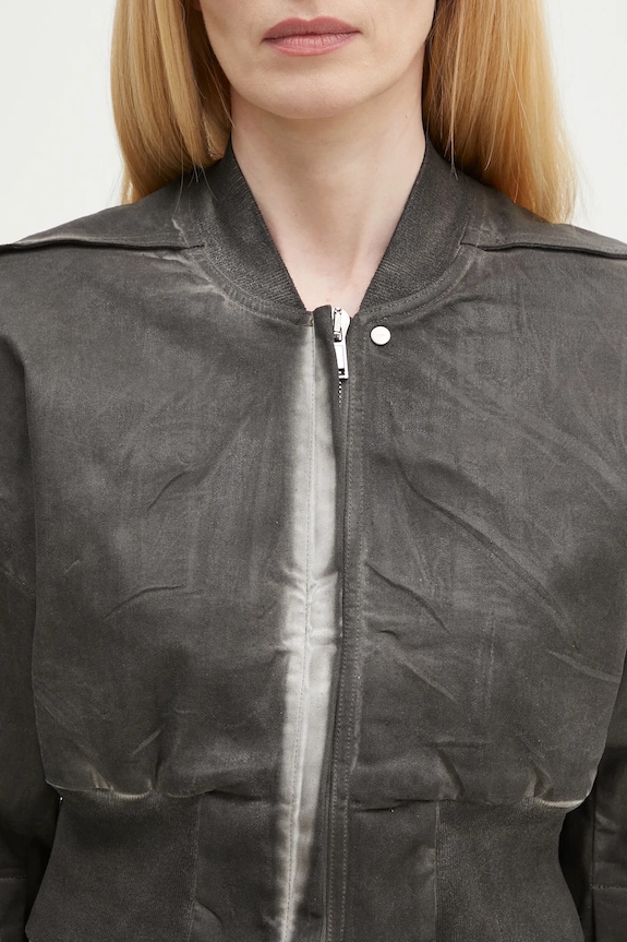 Rick Owens kurtka bomber Flight Jacket Cropped DS01E3719.SCF