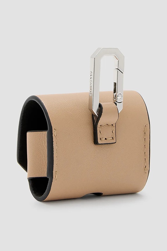 Шкіряний футляр для airpod AllSaints AIRPOD бежевий W275XC