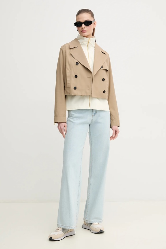 MACKAGE trench corto ALINE.CO beige SS25