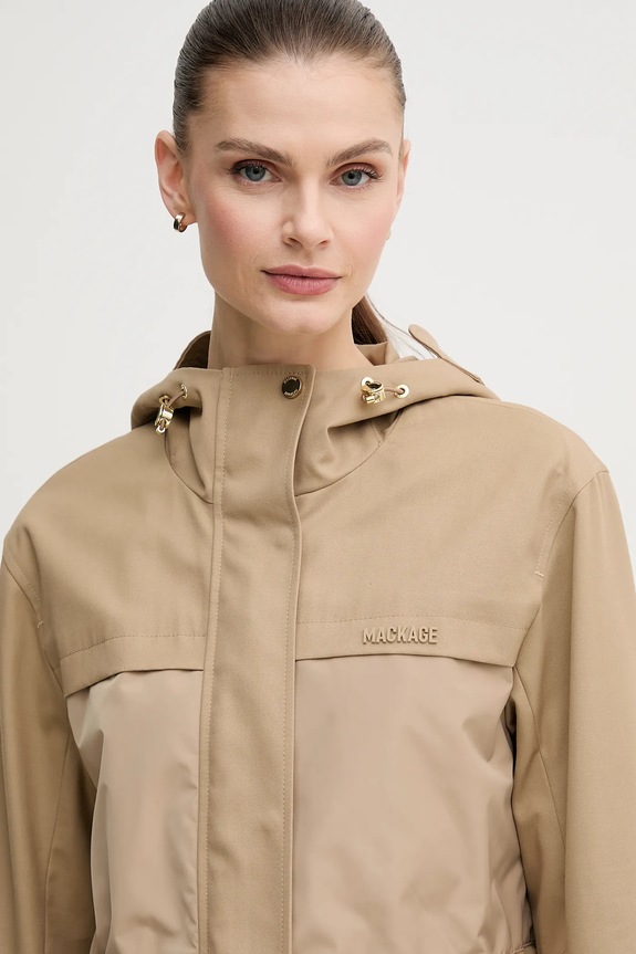 Παρκά MACKAGE μπεζ KAORI.LVS